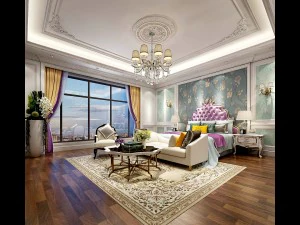 şık ana yatak odası tasarımı 47 3D Model