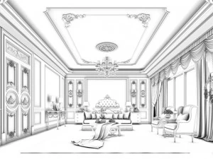 stylish master bedroom design 48 3D Model