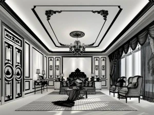 stylish master bedroom design 48 3D Model