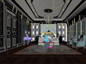 stylish master bedroom design 48 Modello 3D