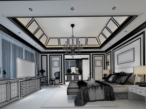 stylish master bedroom design 49 Modèle 3D