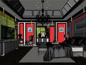 stylish master bedroom design 49 Modèle 3D