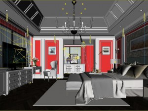 stylish master bedroom design 49 Modèle 3D
