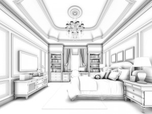 stylish master bedroom design 50 3D Model