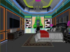 stylish master bedroom design 50 3D Model