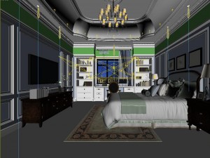 stylish master bedroom design 50 3D Model