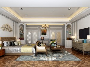stylish master bedroom design 51 3D मॉडल