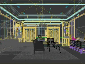 stylish master bedroom design 51 3D Model
