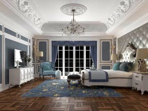 时尚的主卧室设计52 3D 模型