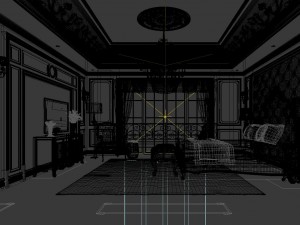 stylish master bedroom design 52 3D Модель