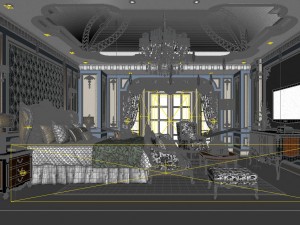 stylish master bedroom design 53 3D Model