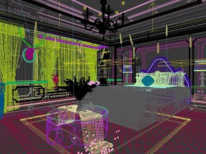 stylish master bedroom design 54 3D Model