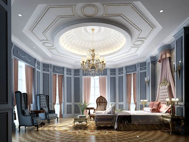 时尚的主卧室设计55 3D 模型 .c4d .max .obj .3ds .fbx .stl .blend 