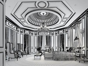stylish master bedroom design 55 Modello 3D