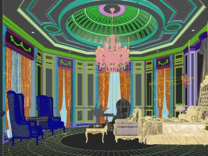 时尚的主卧室设计55 3D 模型