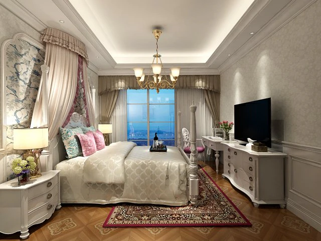 stylish master bedroom design 56 3D Model .c4d .max .obj .3ds .fbx .stl .blend