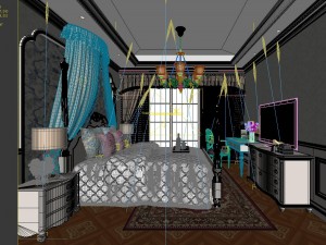 stylish master bedroom design 56 Modèle 3D