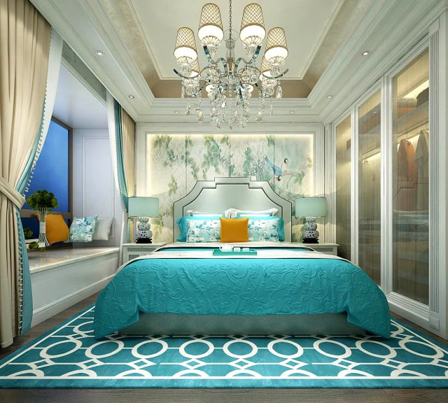 stylish master bedroom design 57 3D Model .c4d .max .obj .3ds .fbx .stl .blend 