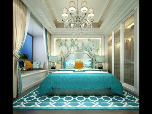 Stilvolles Hauptschlafzimmerdesign 57 3D Modell