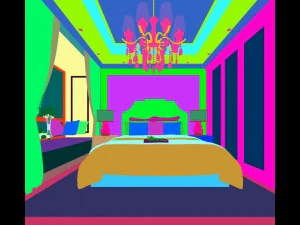 stylish master bedroom design 57 3D Model