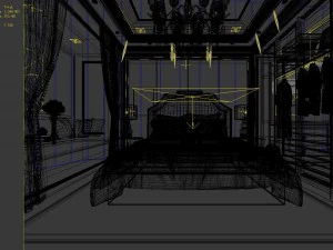 stylish master bedroom design 57 3D Model