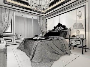 stylish master bedroom design 58 3D 모델
