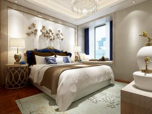 세련된 마스터 침실 디자인 59 3D 모델