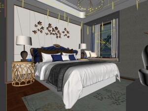 stylish master bedroom design 59 3Dモデル