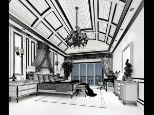 stylish master bedroom design 60 3Dモデル