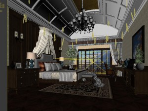 stylish master bedroom design 60 3Dモデル