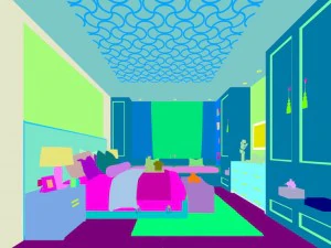 stylish master bedroom design 61 3D Model