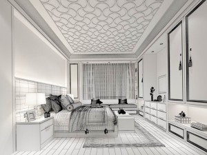 stylish master bedroom design 61 3D 모델