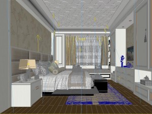 stylish master bedroom design 61 3D 모델