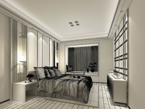 stylish master bedroom design 62 3D Модель