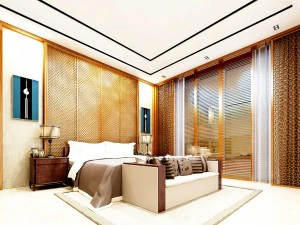 stylish master bedroom design 63 3D Model