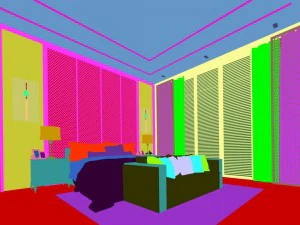 stylish master bedroom design 63 3D Model