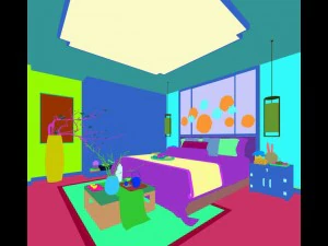 stylish master bedroom design 64 3D Model
