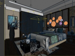 stylish master bedroom design 64 Modelo 3D