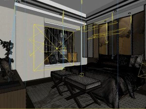 stylish master bedroom design 65 3D Model