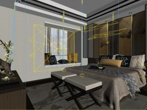 stylish master bedroom design 65 3D Model