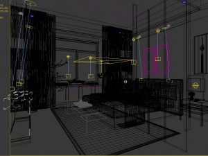 stylish master bedroom design 66 3D Model