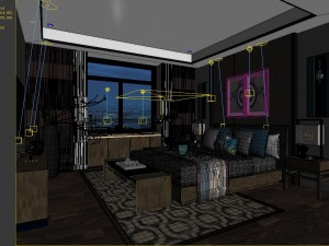 stylish master bedroom design 66 3D Model