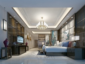 stylish master bedroom design 68 3D Model