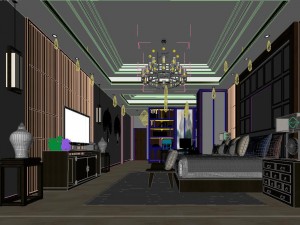stylish master bedroom design 68 3D Modell