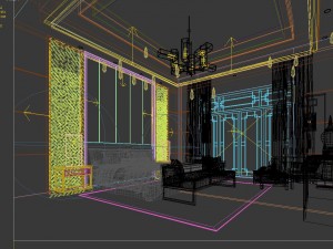 stylish master bedroom design 69 3D Model