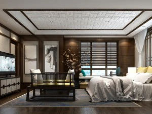 stijlvol hoofdslaapkamerontwerp 70 3D Model