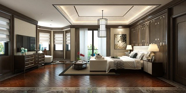 stylish master bedroom design 71 3D Model .c4d .max .obj .3ds .fbx .stl .blend