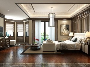 stylish master bedroom design 71 3D Model
