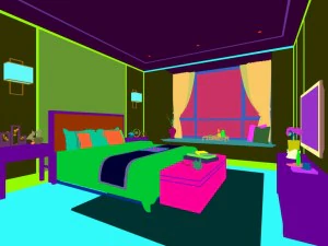 stylish master bedroom design 72 3D Model