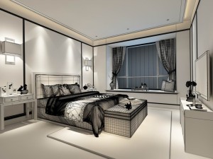 stylish master bedroom design 72 Modèle 3D